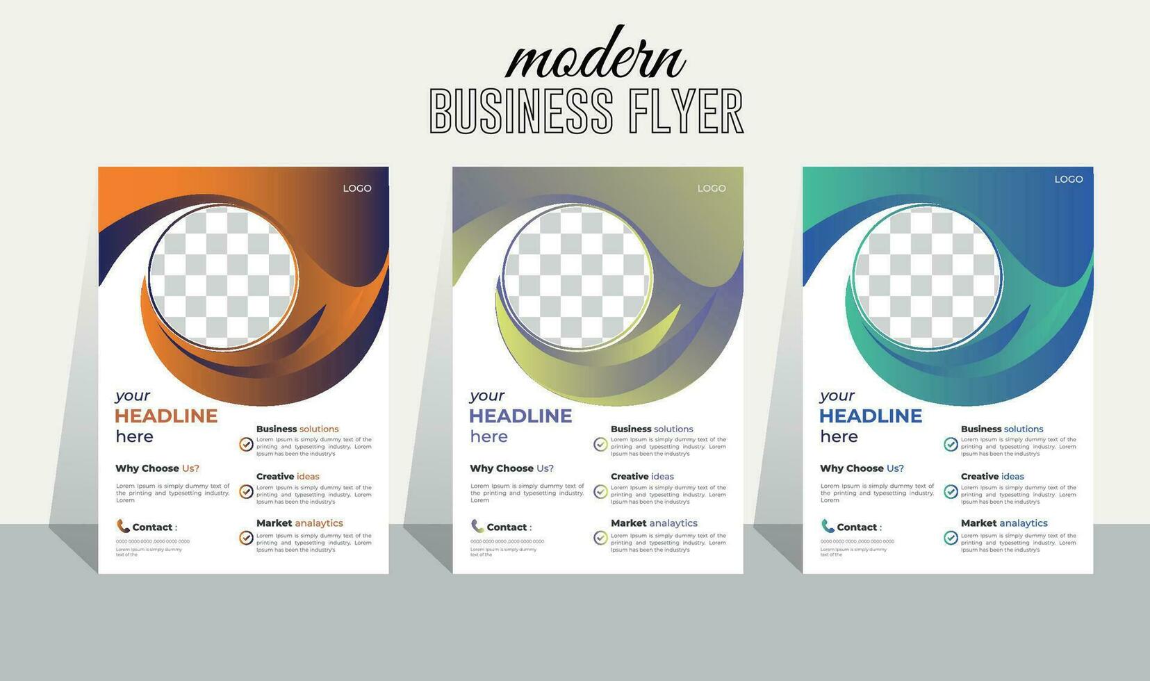 Clean and simple corporate modern multipurpose wavy gradient shape  vector creative curvy a4 business flyer design templet, Advertisement colourful creative social promotion flyer set.