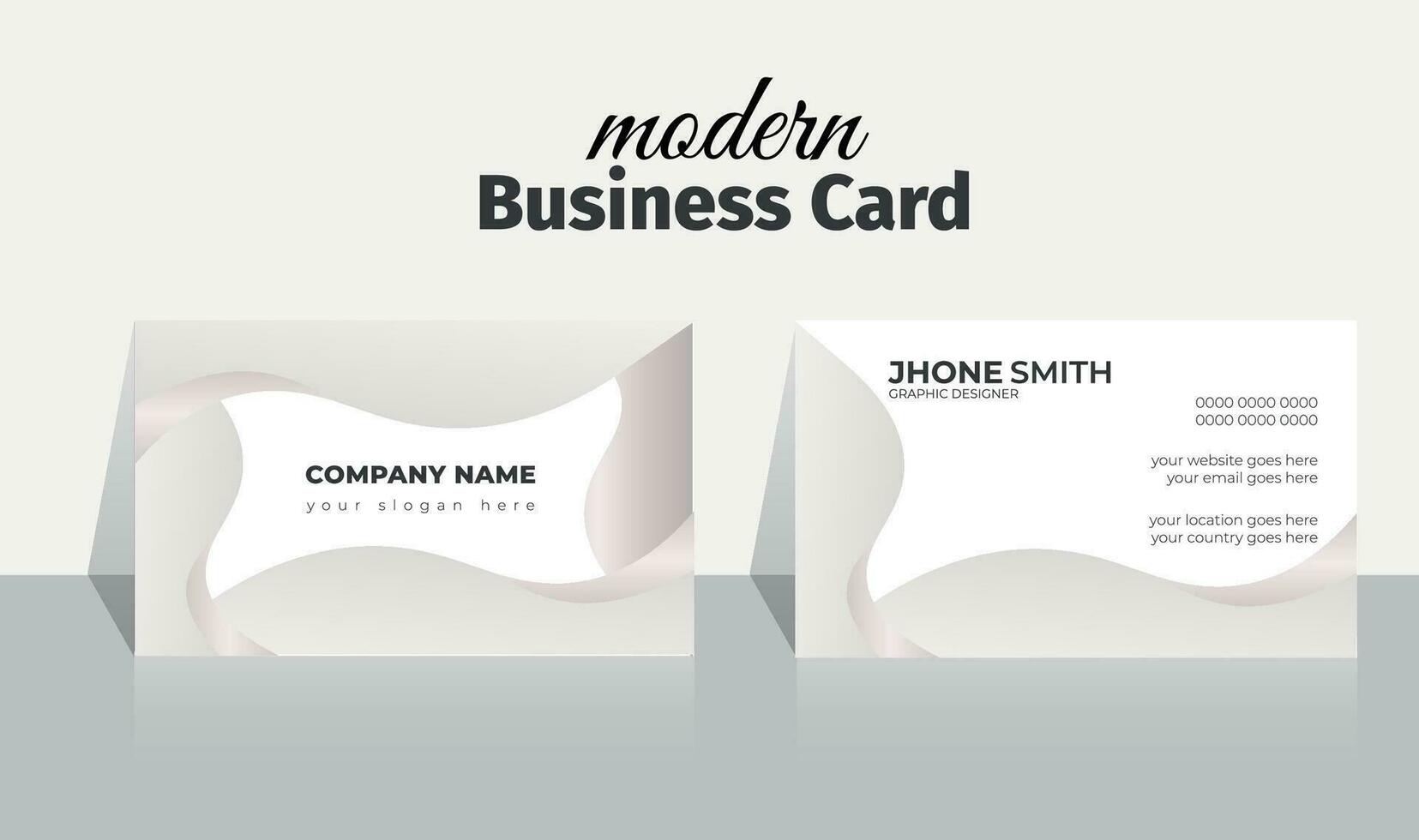 Clean and simple corporate modern multipurpose wavy gradient shape  vector creative curvy business card design templet, Advertisement colourful Visiting Brand Identity social promotion Business card.