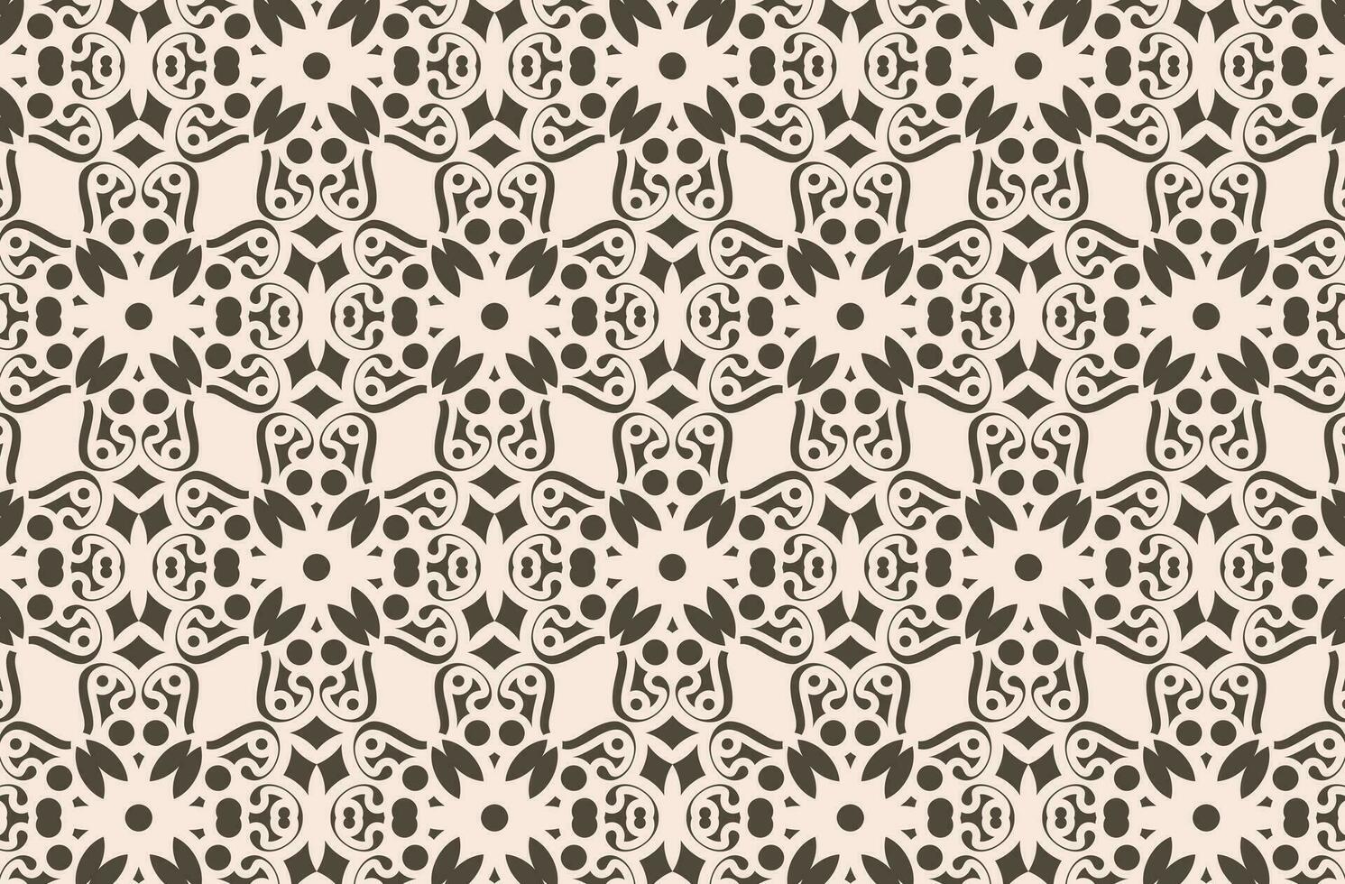 flat ornament line pattern design vector