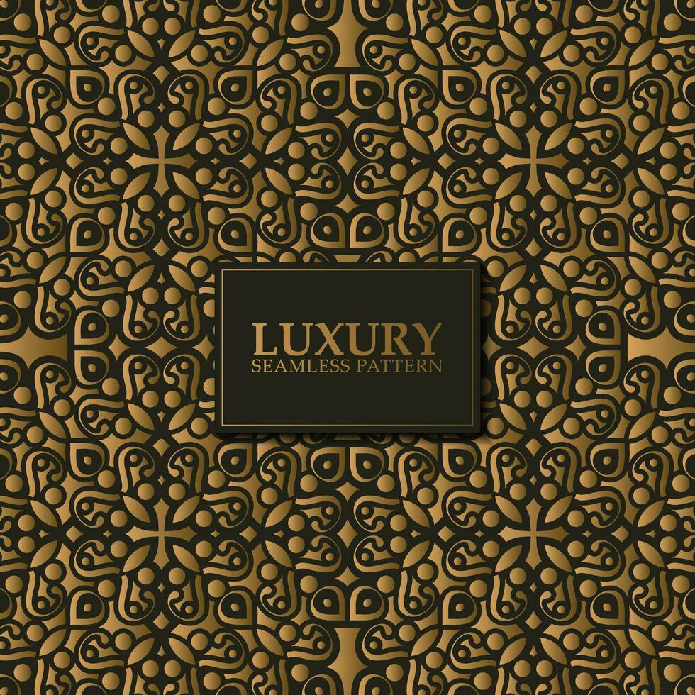 luxury dark seamless pattern background vector