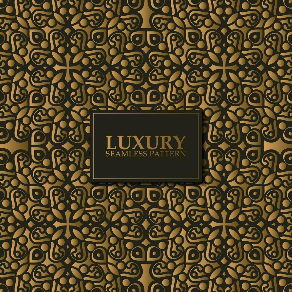 luxury dark seamless pattern background vector