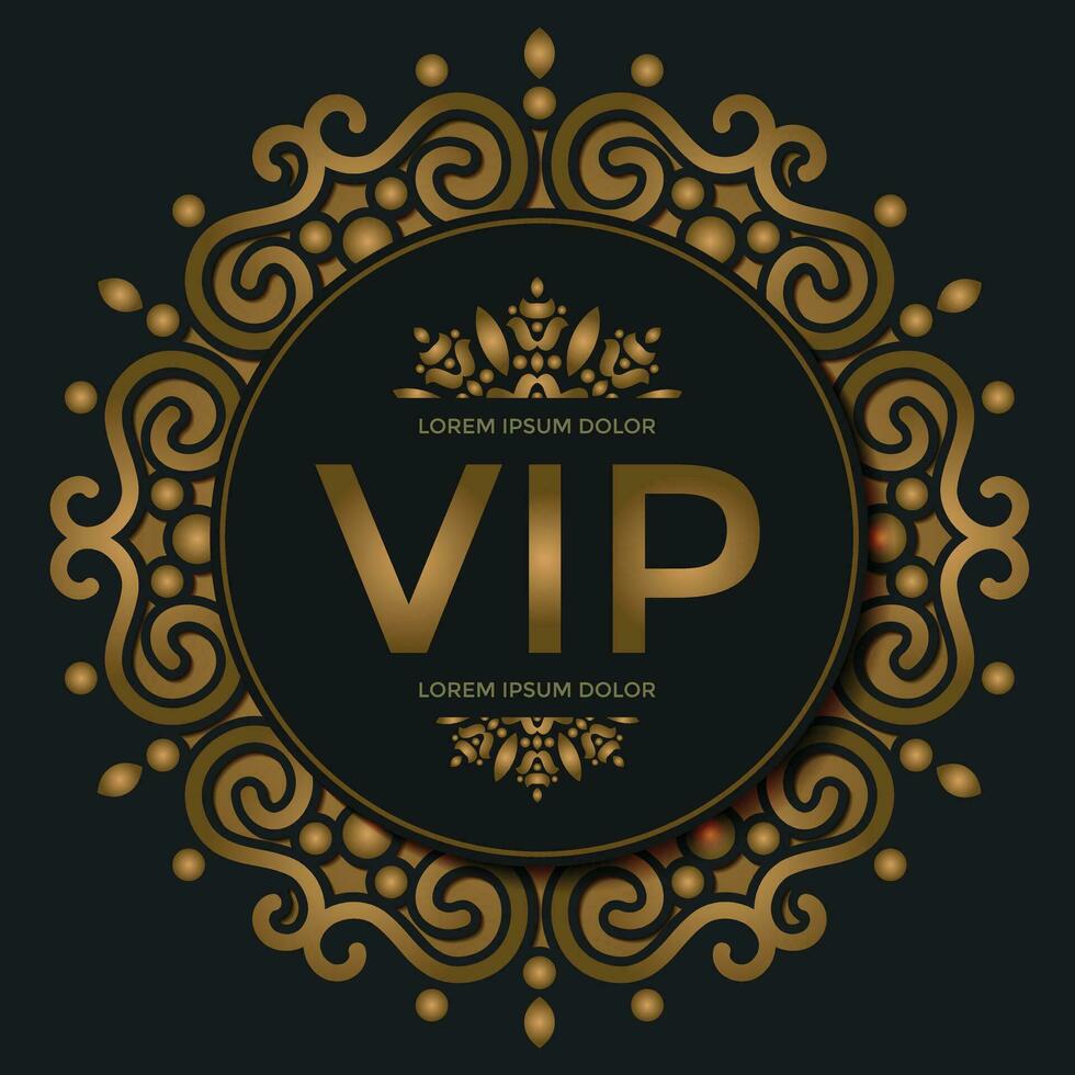 elegante fondo de adorno vip vector