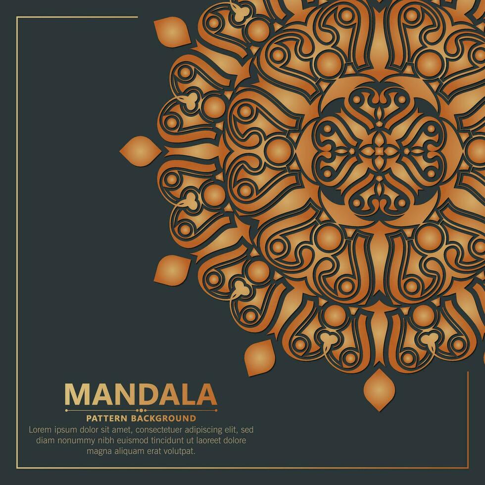 Luxury ornamental mandala background with arabic islamic east pattern style premium vector