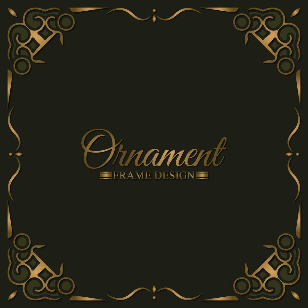 Elegant decorative frame design background vector