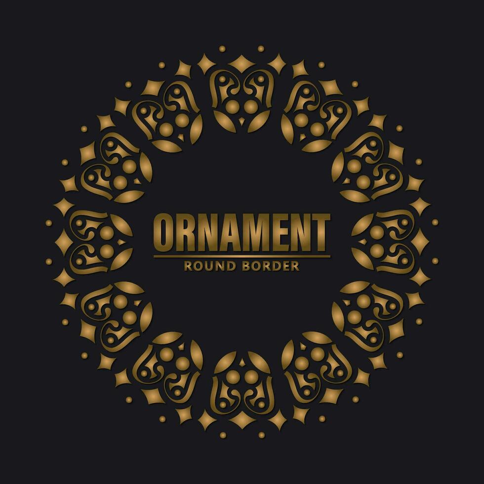 luxury ornament pattern circle design vector