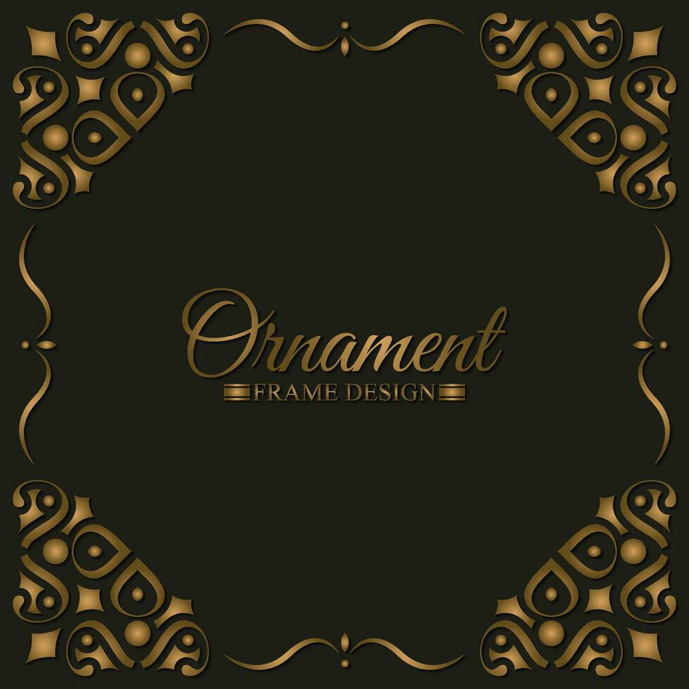 Elegant decorative frame design background vector
