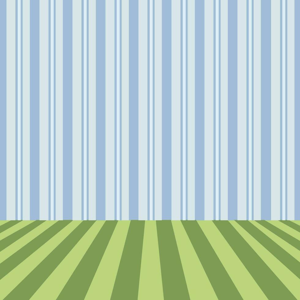 Blue and green vertical stripes seamless pattern lines. suitable for fashion textiles vector