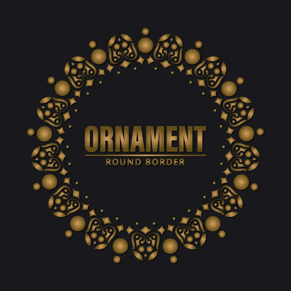luxury ornament pattern circle design vector