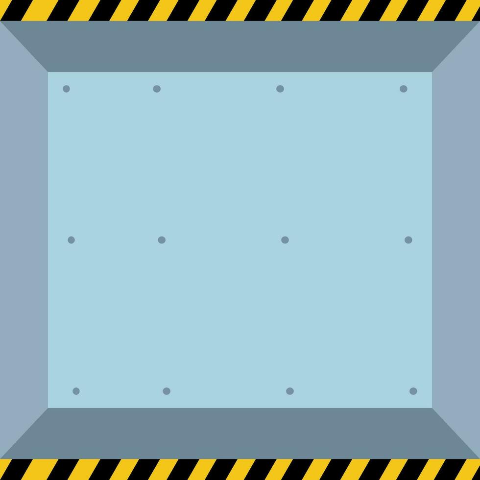 A room for a warehouse, laboratory. Cartoon style. Empty industrial room vector. vector