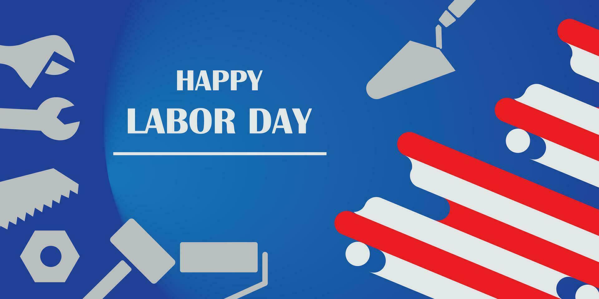 Background design with Labor Day theme vector