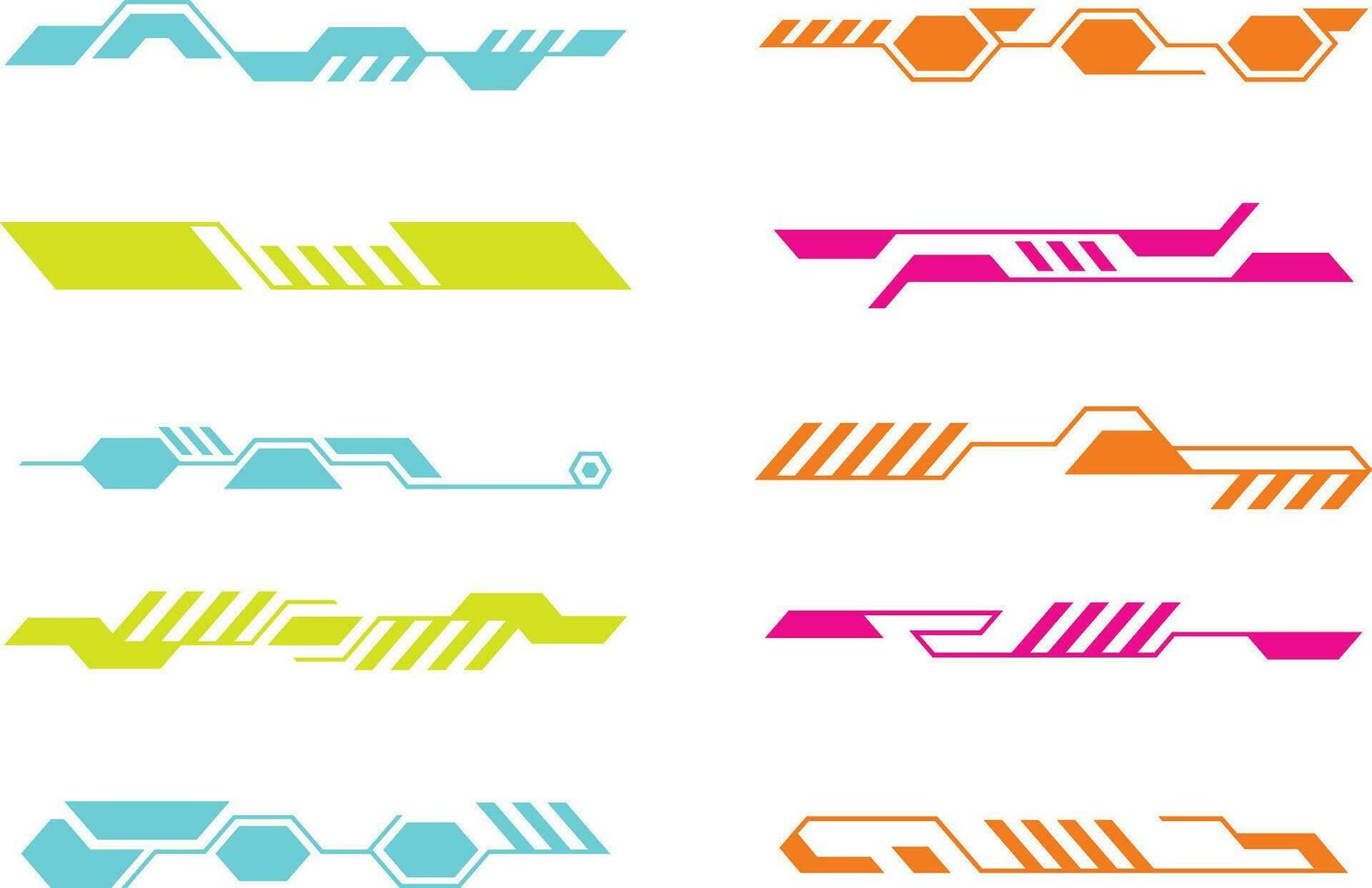 Futuristic Hud Lines. Title callouts and frames in Sci-Fi style. Bar label, bar box call info.Vector pro vector