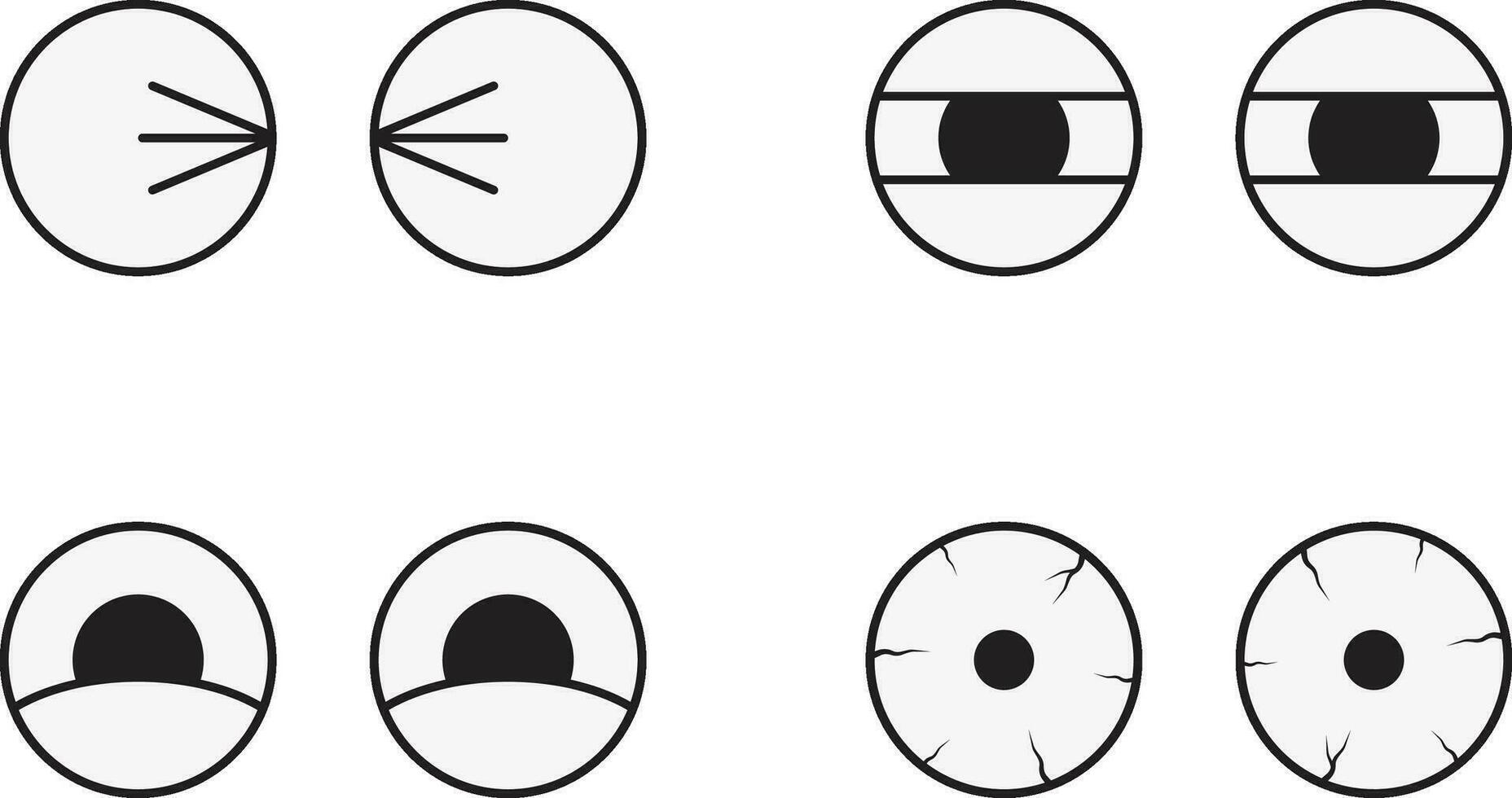 Pop Up Eyes element. For design decoration.Vector illustration. vector