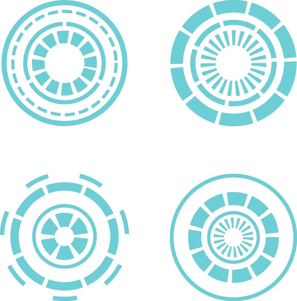 Futuristic Circle Hud. Title callouts and frames in Sci-Fi style. Bar label, bar box call info.Vector Pro vector