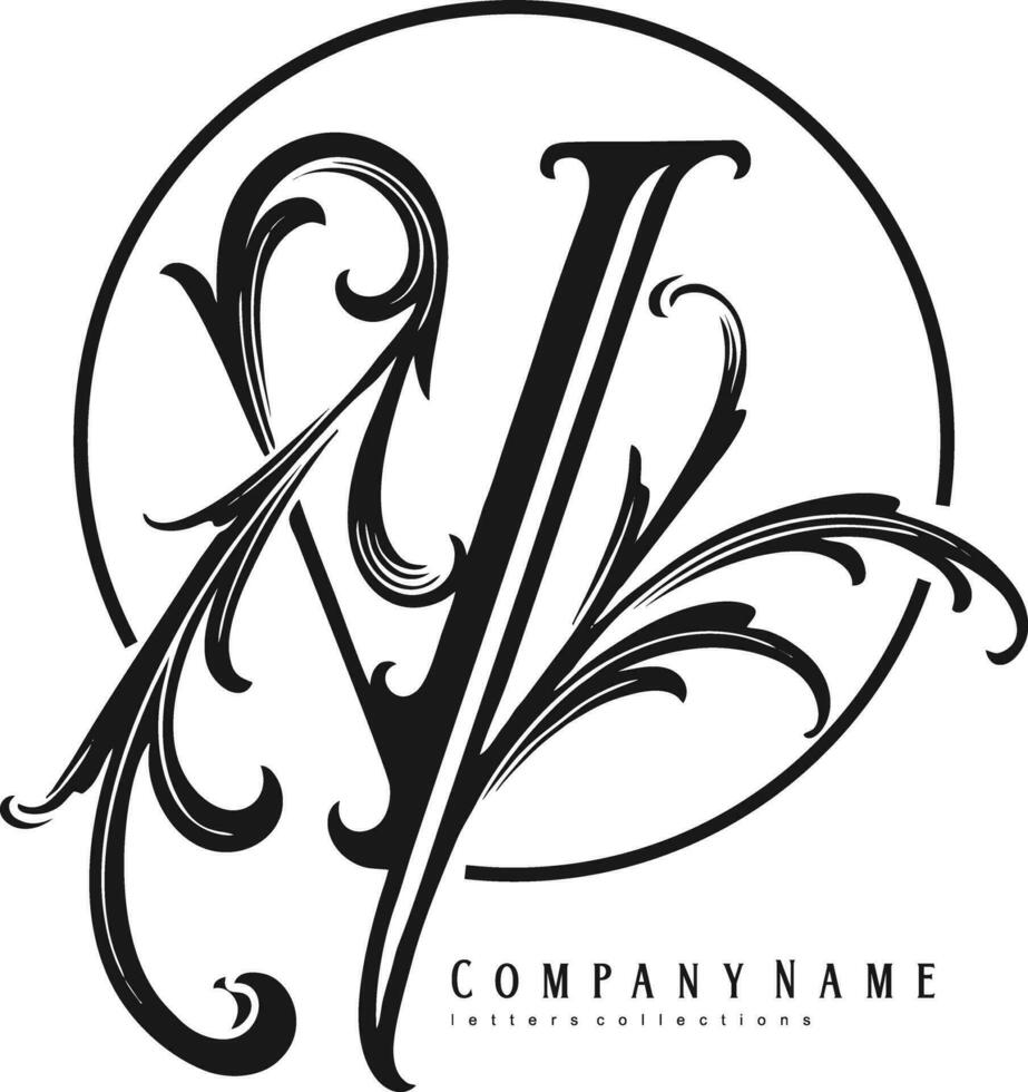 Timeless elegance classic Y letter monogram logo monochrome vector illustrations for your work logo, merchandise t-shirt, stickers and label designs, poster, greeting cards advertising business