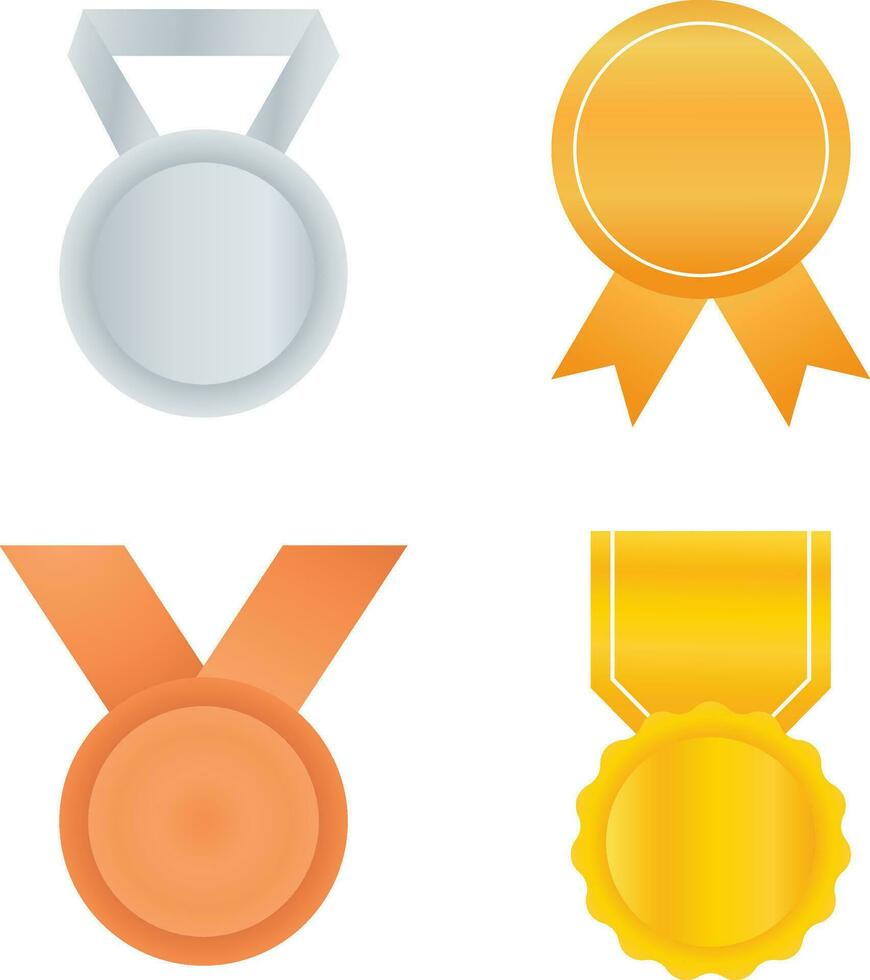 Luxury Medal Certificate. Golden branch of olive leaves or stars of victory symbol, insignia emblem decoration design.vector illustration vector
