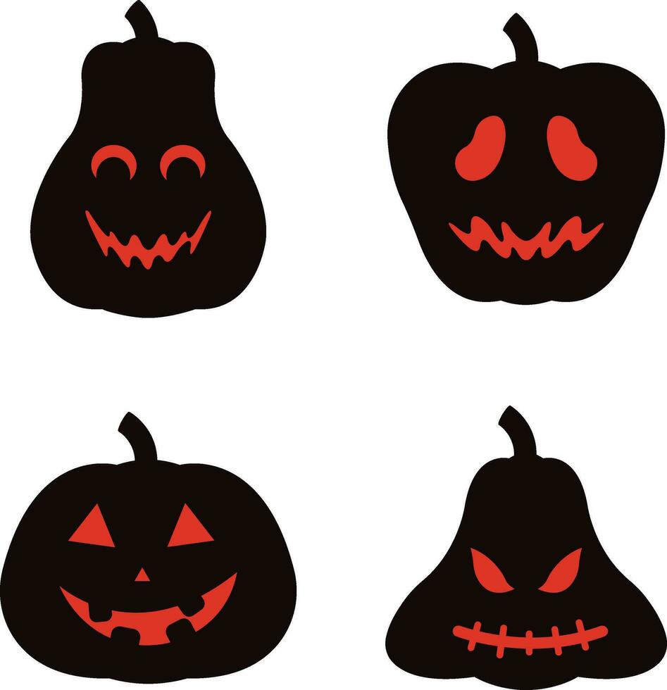 Halloween Pumpkin for design decoration. isolated on white background. Vector illustration