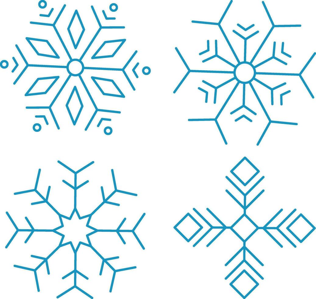 Snowflake. snowflakes icon vector. For design decoration.Vector illustration vector