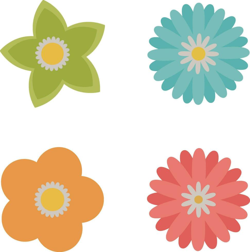 Collection of flowers element. wreaths. Flower vector. Spring art print with botanical elements. vector