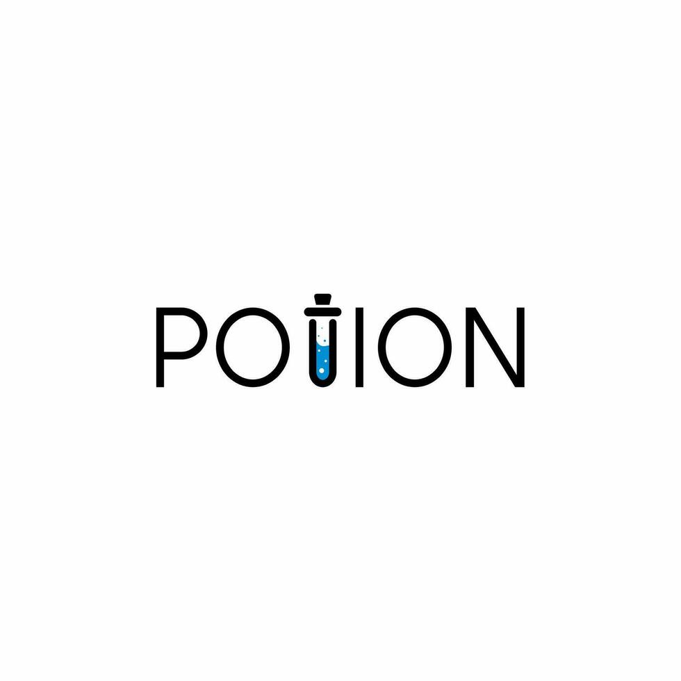 poción logo diseño, logotipo y vector logo