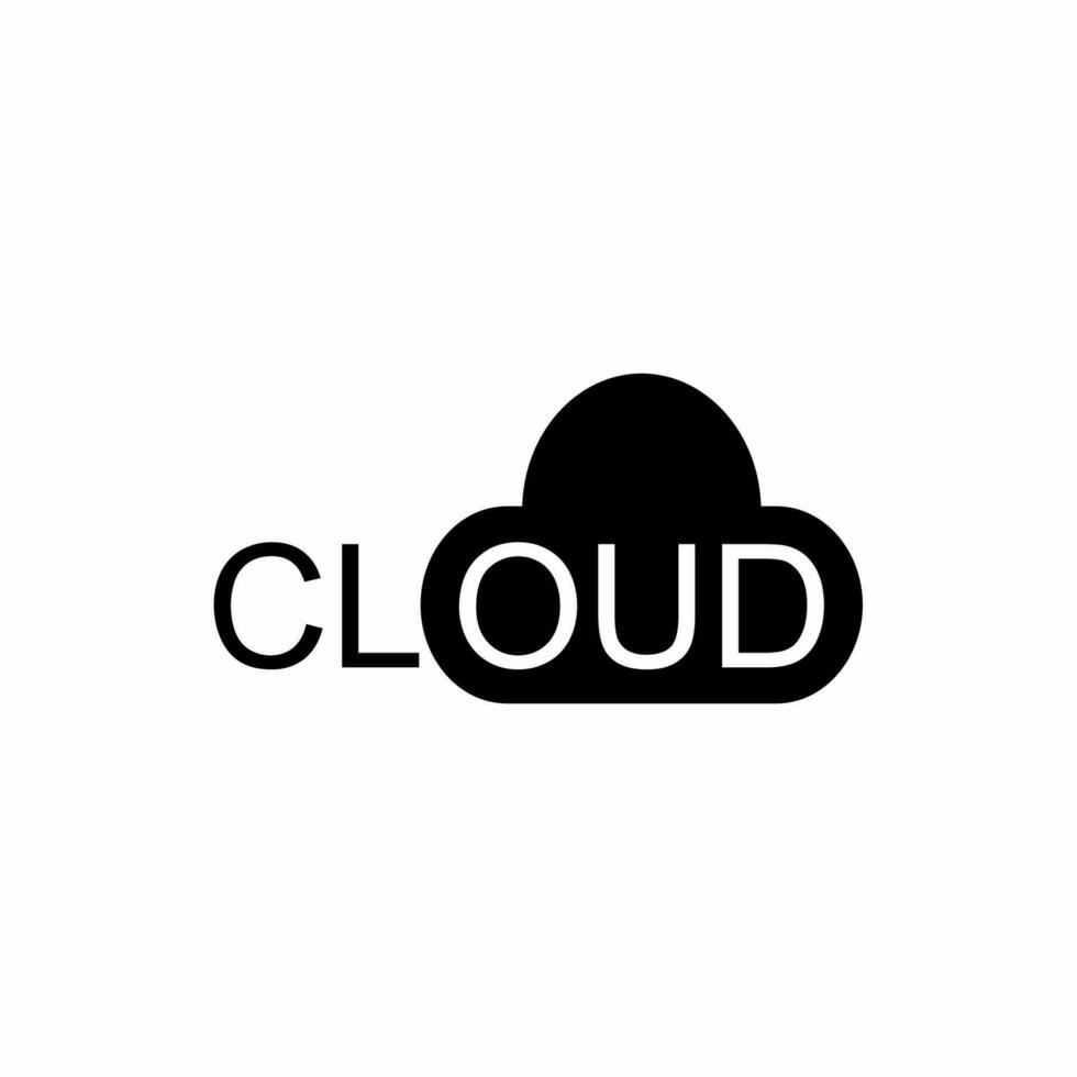 cloud logo design, logotype and vector logo