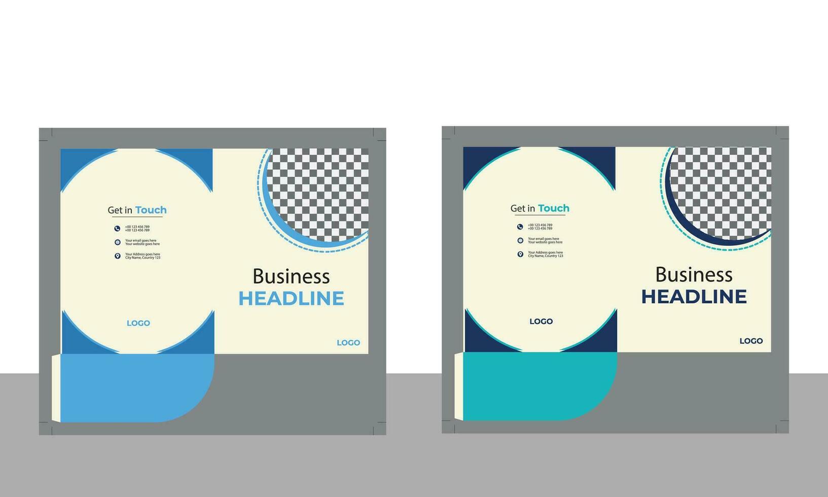 Vector business folder design