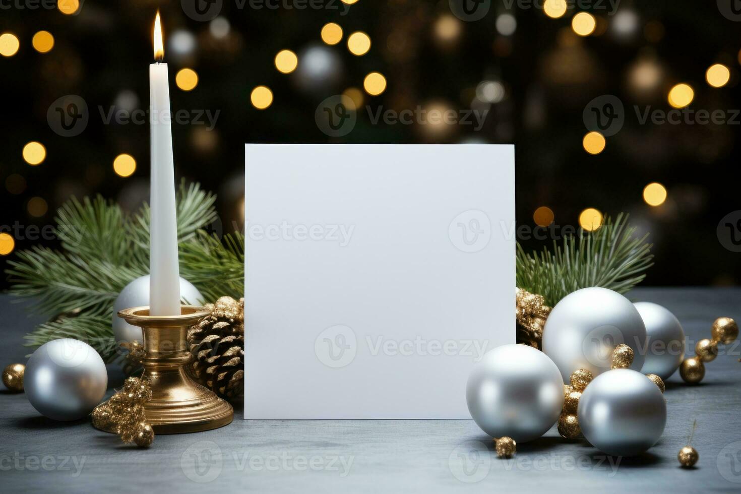 blanco blanco saludo tarjeta Bosquejo, hermosa antecedentes decorado para Navidad foto