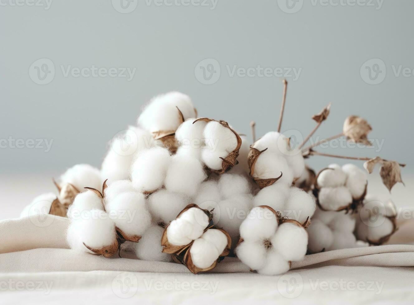 Cotton flowers on the tree photo