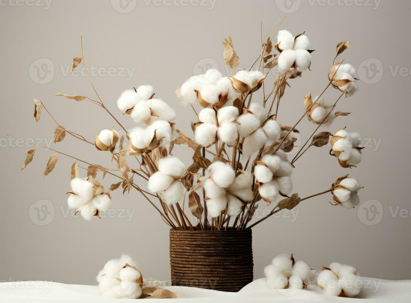 algodón flores en el árbol foto