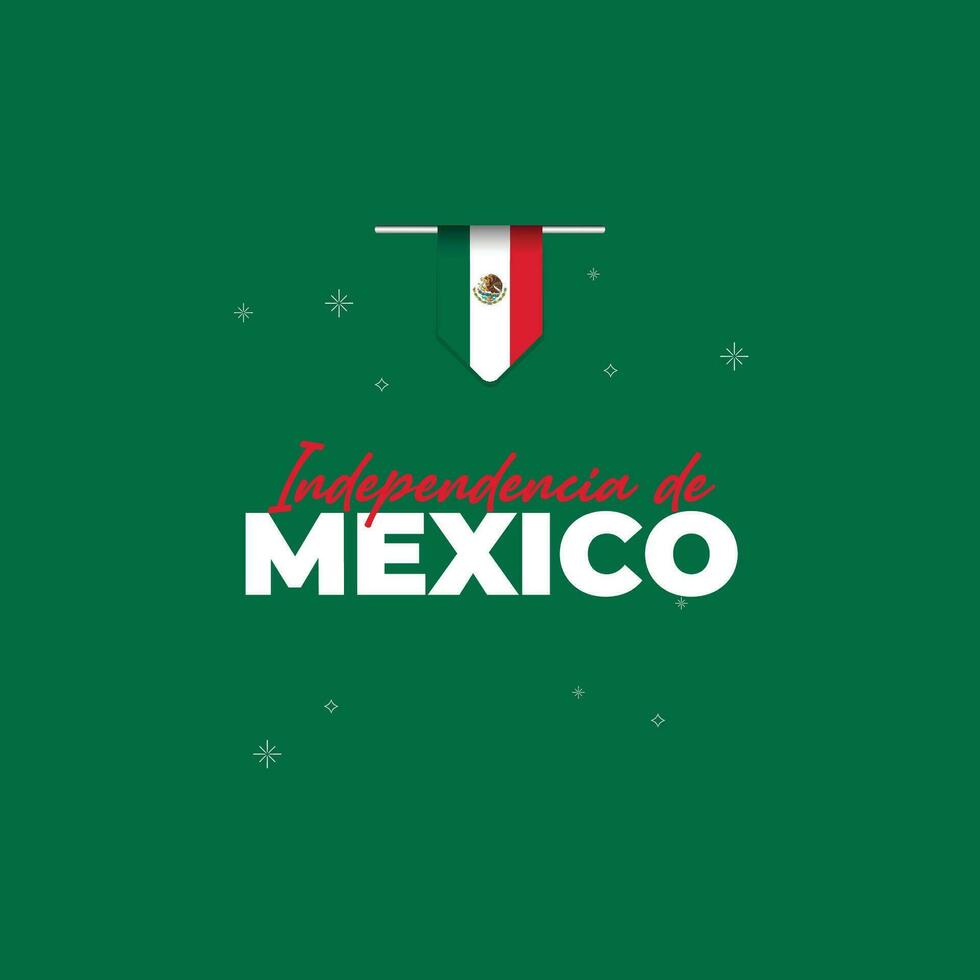 Mexico independence day design template vector