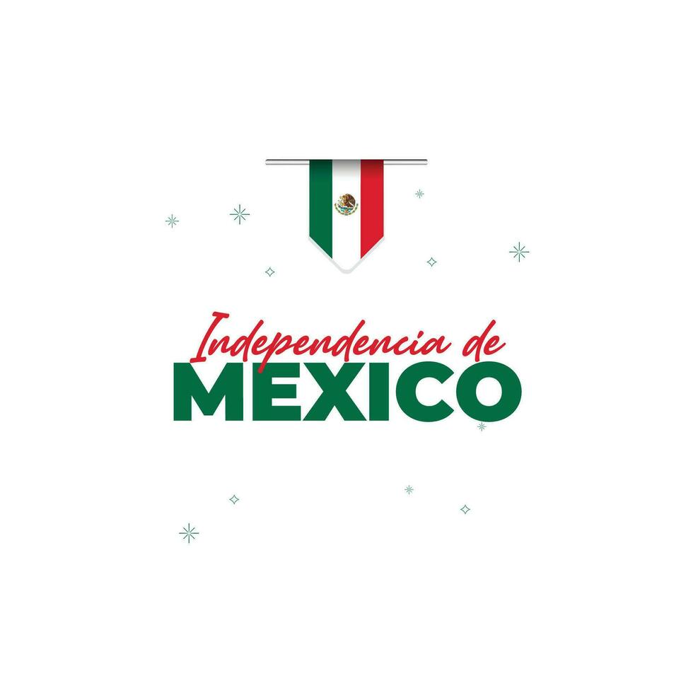 Mexico independence day design template vector