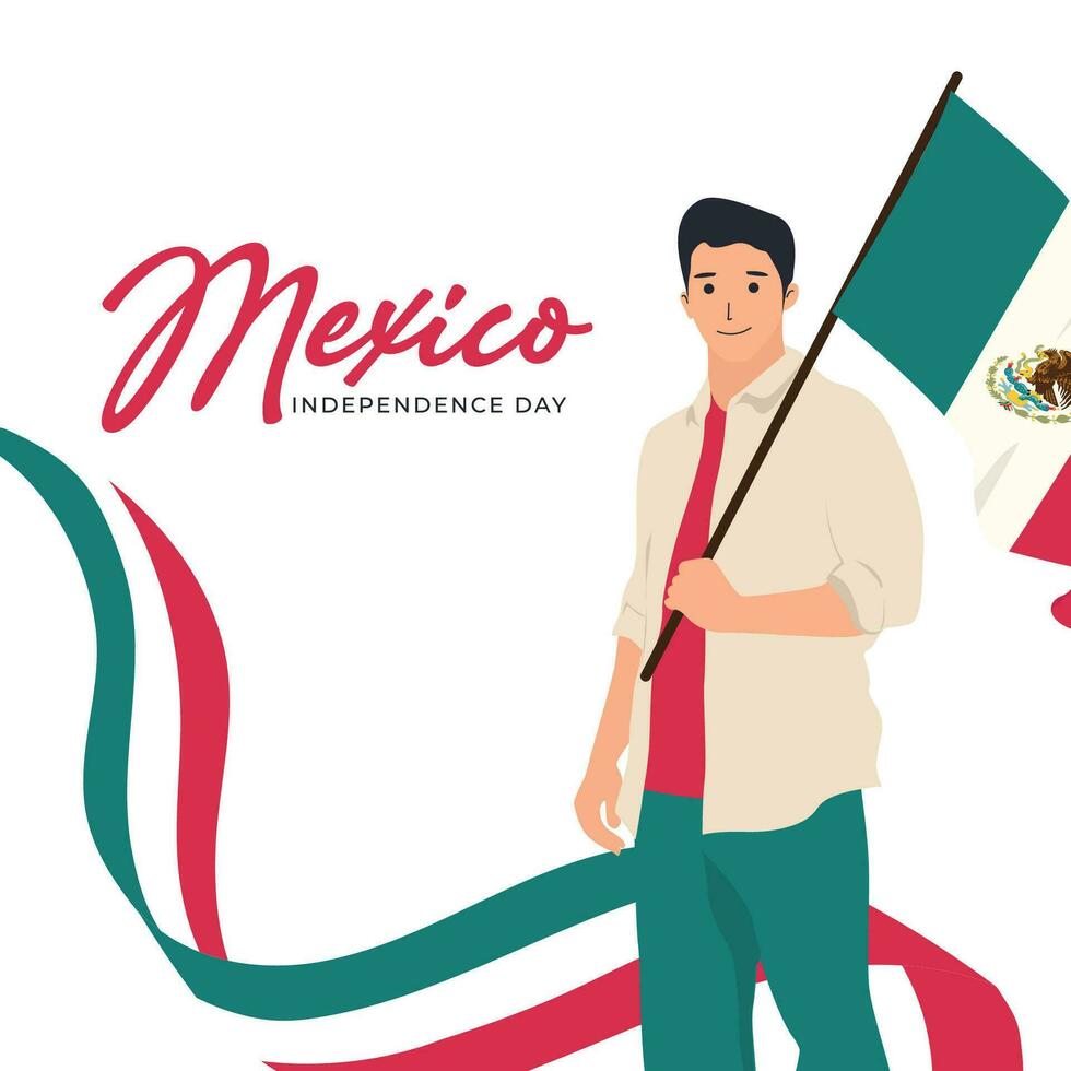 mexico independencia día diseño modelo vector