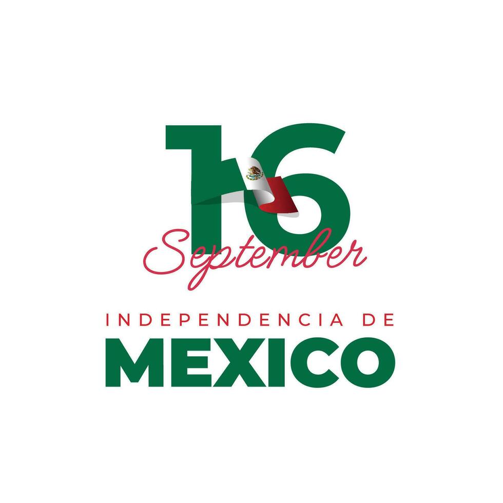 mexico independencia día diseño modelo vector