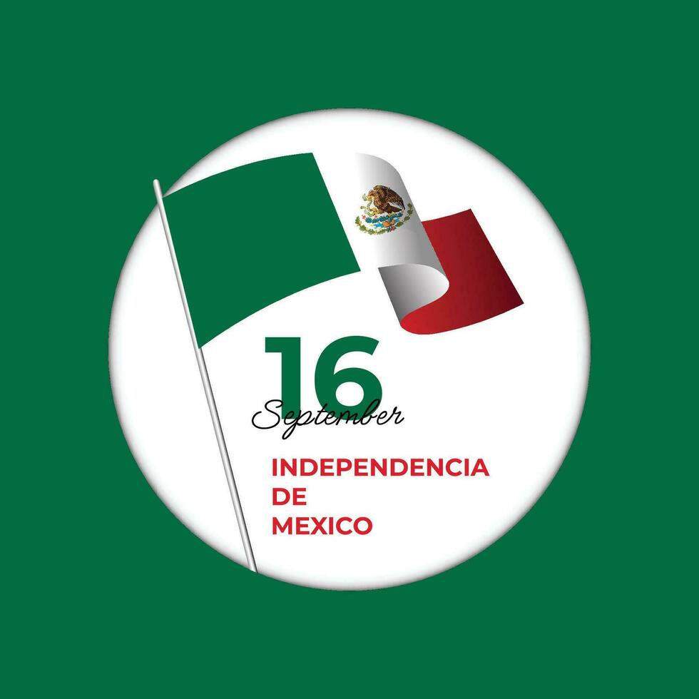 mexico independencia día diseño modelo vector