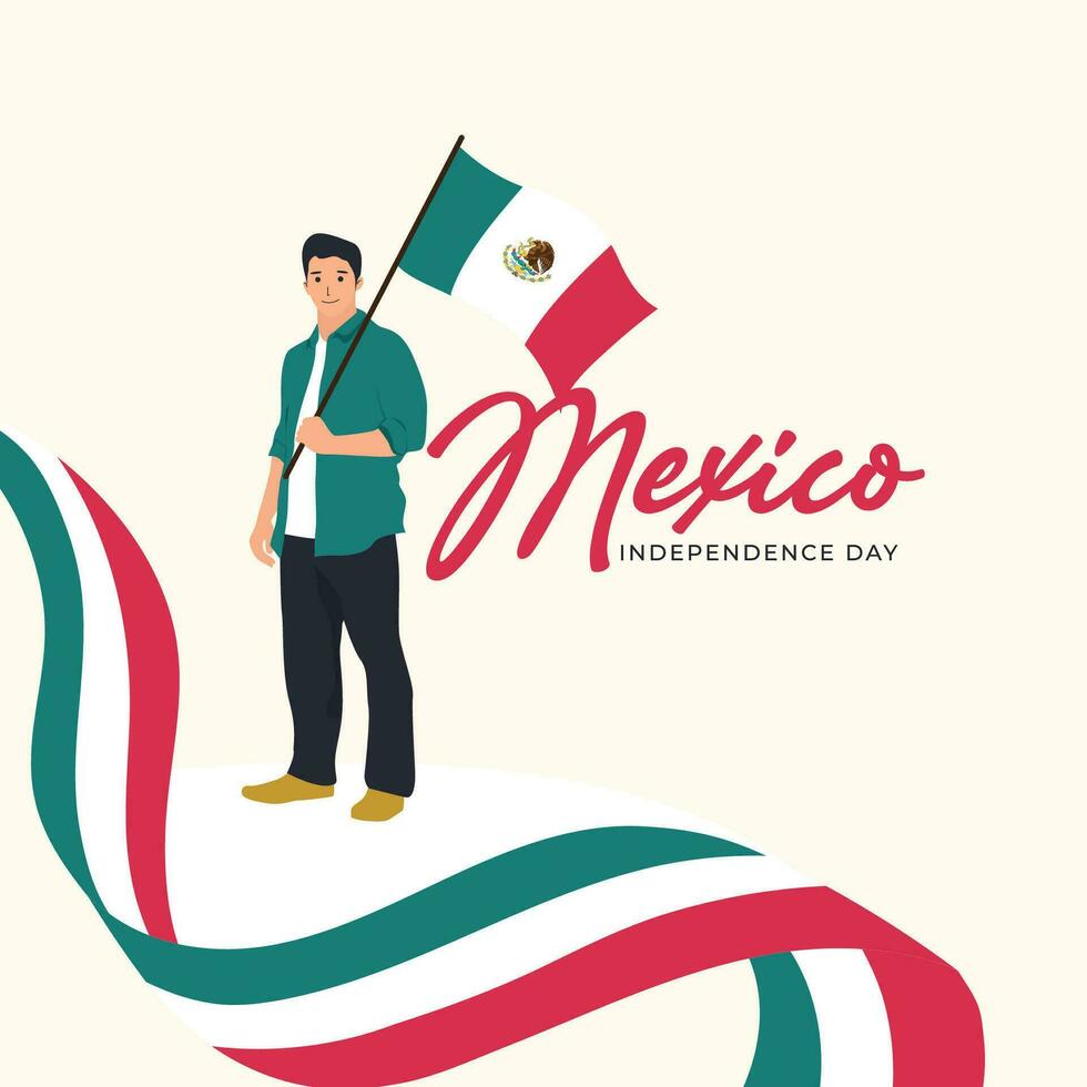 mexico independencia día diseño modelo vector