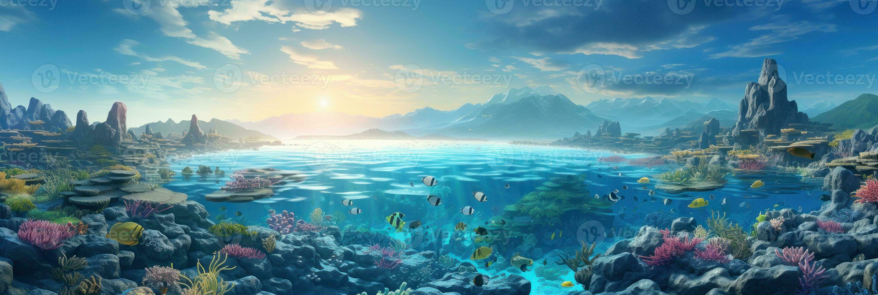 Beautiful sea reef photo