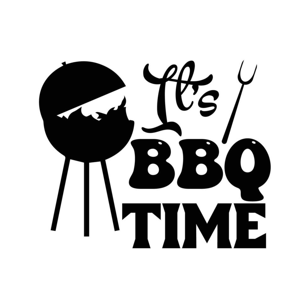 It's BBQ time vector