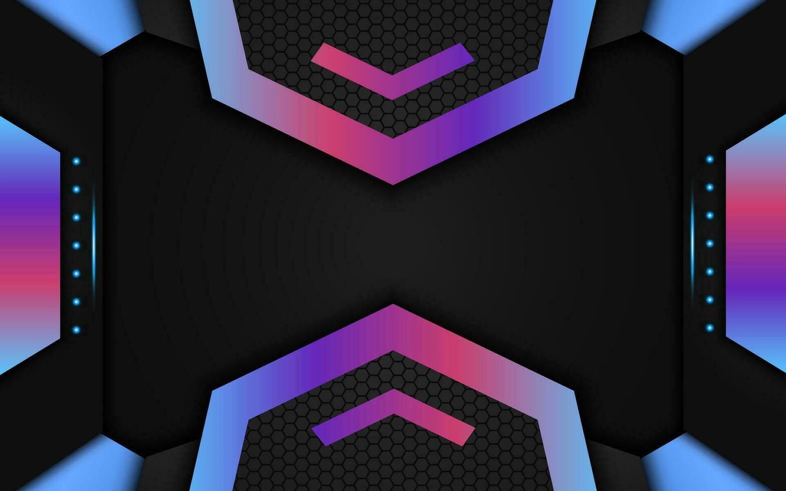 Modern futuristic hexagon purple blue background realistic vector