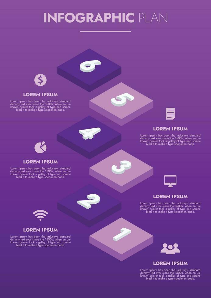 Infographic template for presentations and features data visualization includes a process chart with diagrams, steps, options. The concept for marketing through illustrations for drive to success. vector