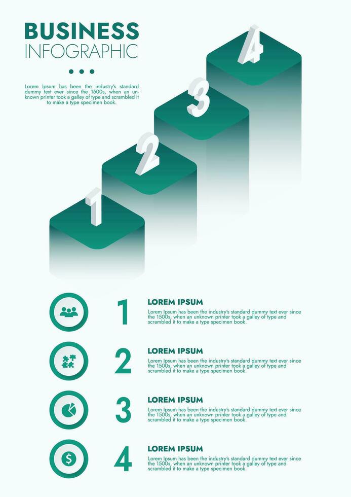 Infographic template for presentations and features data visualization includes a process chart with diagrams, steps, options. The concept for marketing through illustrations for drive to success. vector