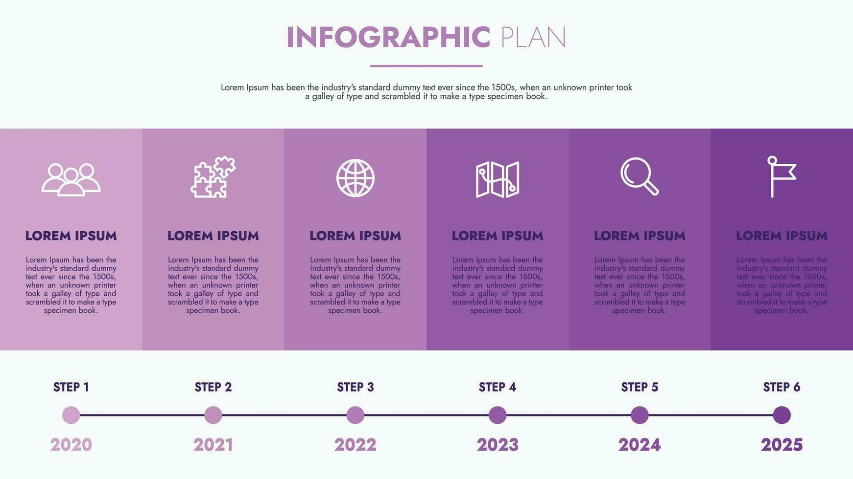 Infographic template for presentations and features data visualization includes a process chart with diagrams, steps, options. The concept for marketing through illustrations for drive to success. vector