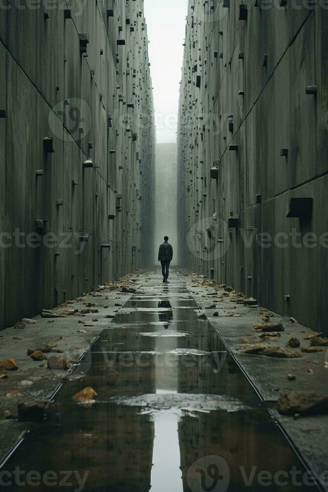 Hidden Dimensions of Reality, String Theory, Quantum Mechanics, Light and Dark. AI generative photo