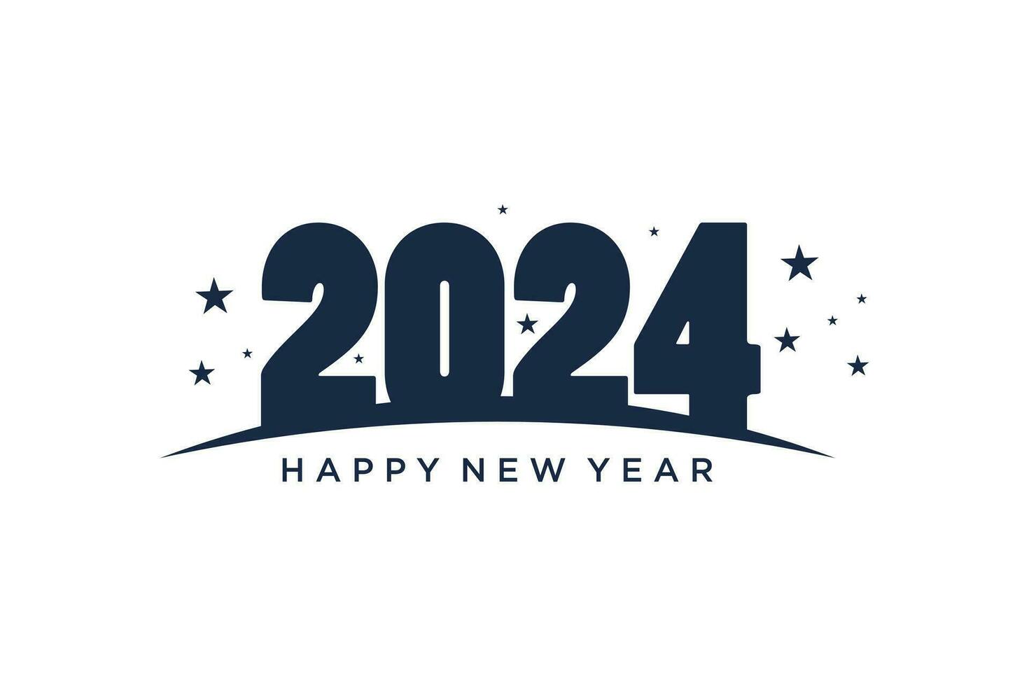 2024 logo design vector icon with creative concept illustration