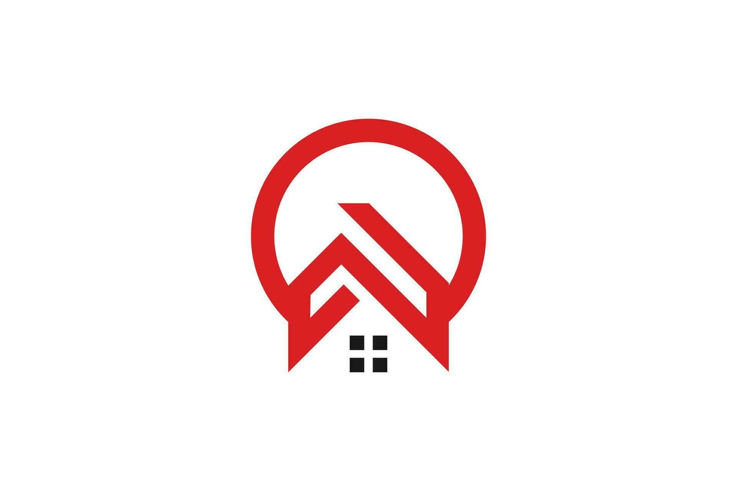 Modern house logo design vector icon with creative concept illustration
