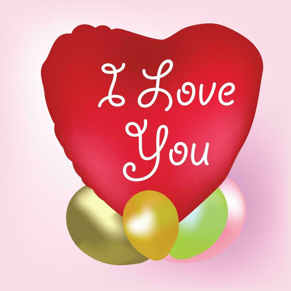 3d dibujos animados vistoso corazón forma juguete recopilación, aislado en ligero rosado antecedentes. adecuado para San Valentín día y de la madre día decoración. vector
