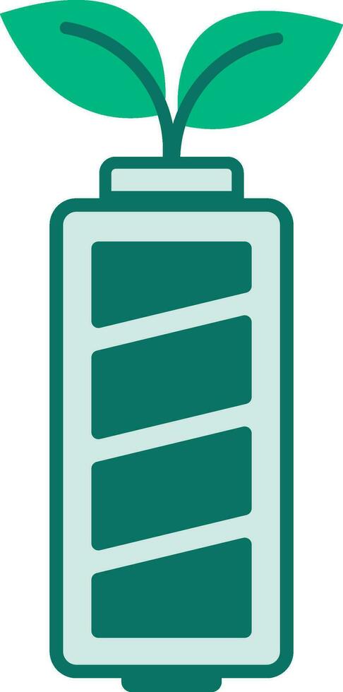 rechargeable battery icon environmental friendly symbol vector