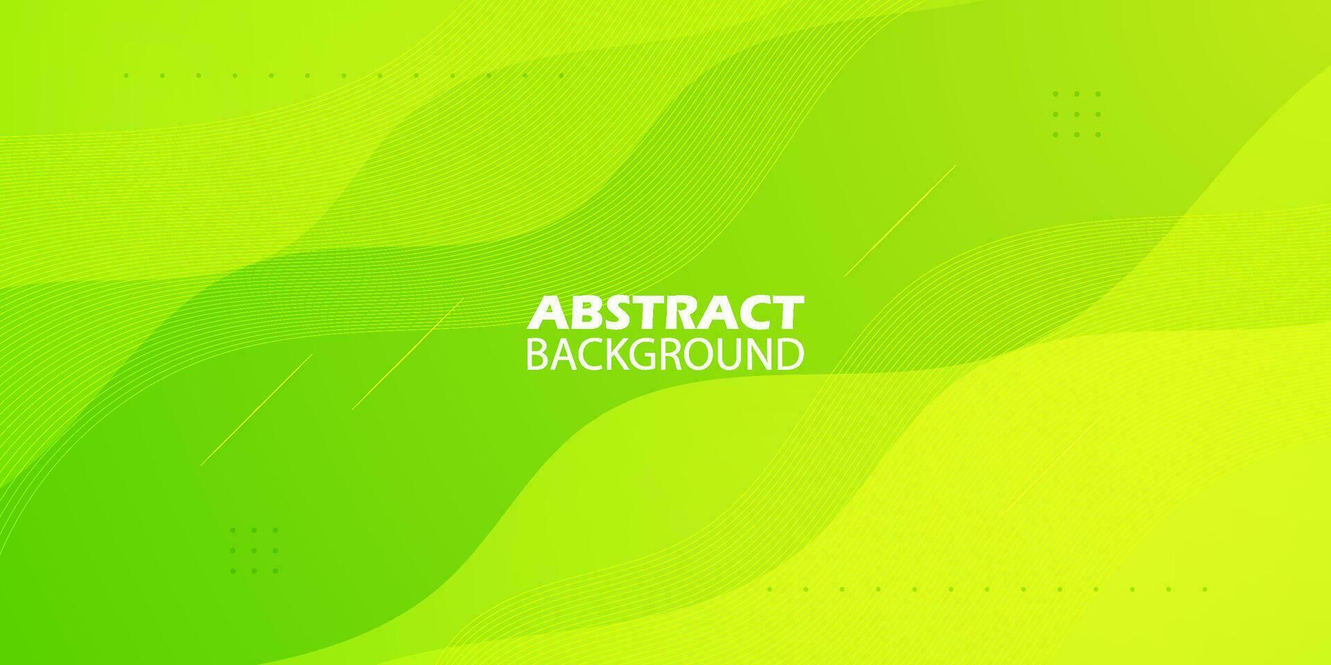 Bright green wave background with simple shape and lines pattern. Colorful simple green design. Simple geometric shapes concept. Eps10 vector