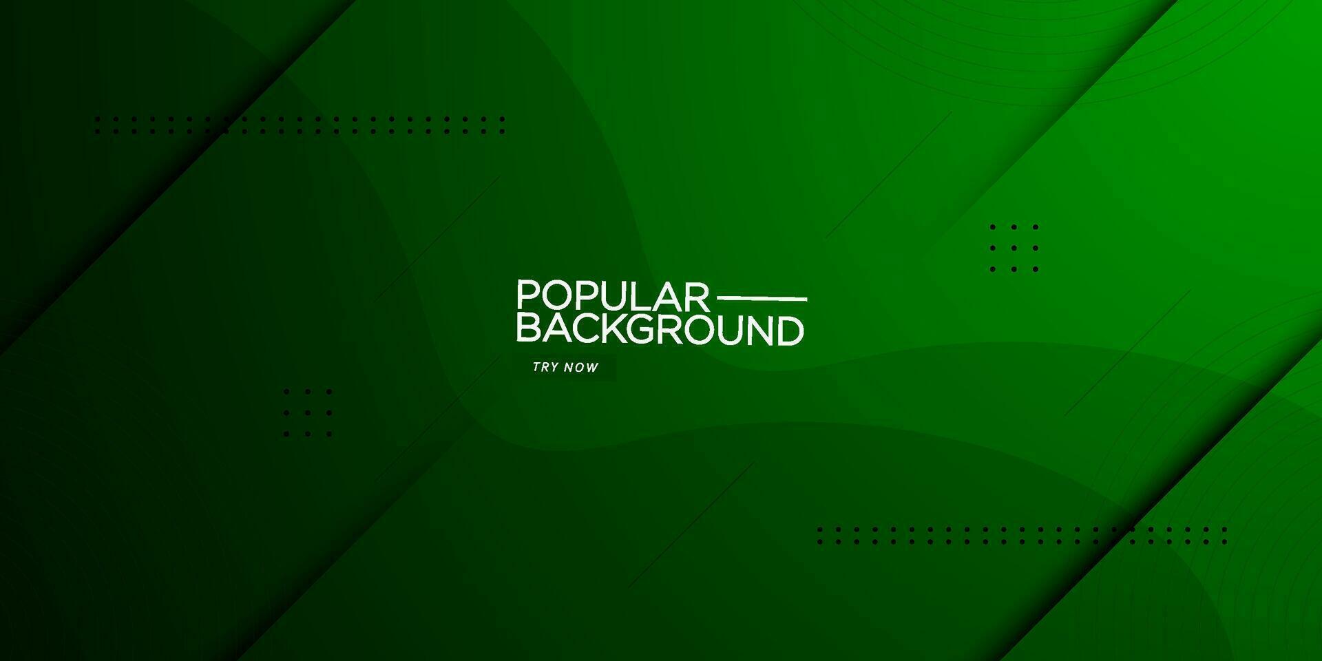 Dynamic simple abstract dark green background with simple shape wave design and line pattern. Eps10 vector template