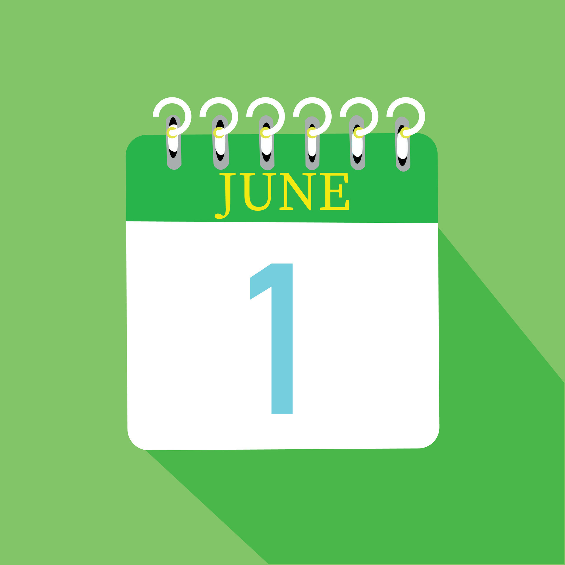 June 1 calendar daily icon date month 26503137 vector art at vecteezy