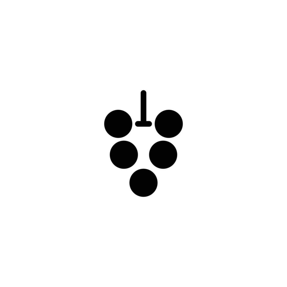 grapes icon. solid icon vector