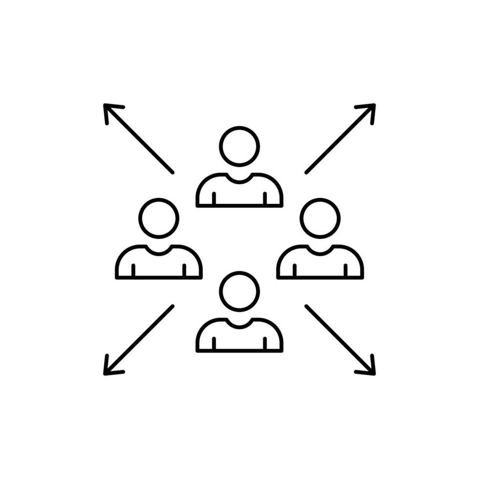 coordinate icon. outline icon vector